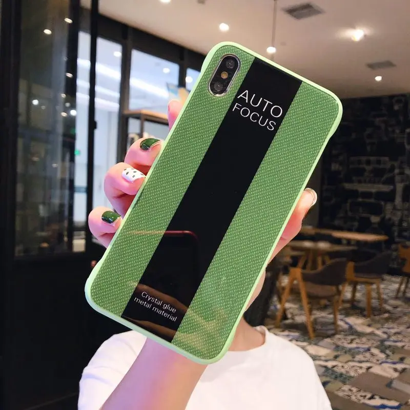Противоударный чехол для телефона без оправы i phone 11 Pro X XR XS Max 6 7 8s Plus цветной