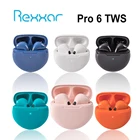 Bluetooth-наушники Pro 6 TWS, беспроводные мини-наушники с микрофоном, Hi-Fi стереогарнитура, Bluetooth-наушники для Xiaomi, Huawei