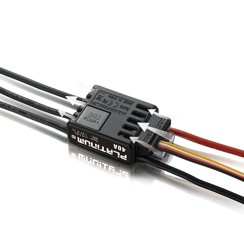 Hobbywing Platinum 25A V4 3-6S ESC/40A 3-4S ESC Бесщеточный электронный контроллер скорости для
