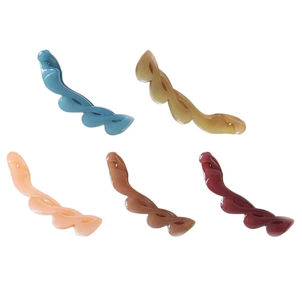

Women Elegant Banana Hair Claw Jelly Color Large Twist Acrylic Fashion Hair Ponytail Clips Accessories Holder Hair Women E3J6