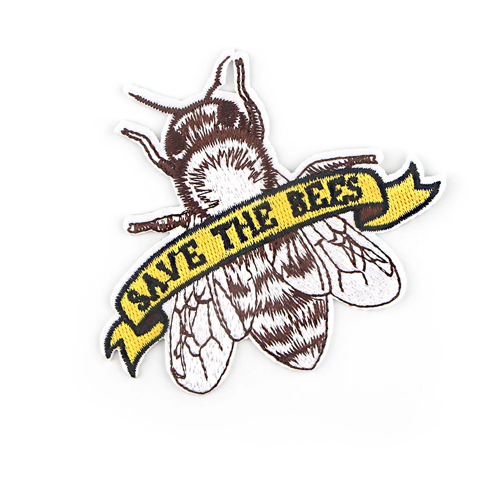 1 шт. патчи для одежды с надписью SAVE THE BEES | Канцтовары офиса и дома
