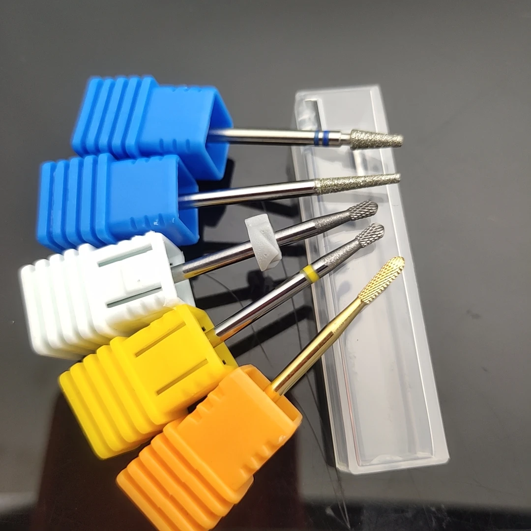 5 Type Tungsten Carbide Milling Cutter Burrs Nail Drill Bits Machine Nail Cutter Nail File Manicure For Nail Care Nail Art