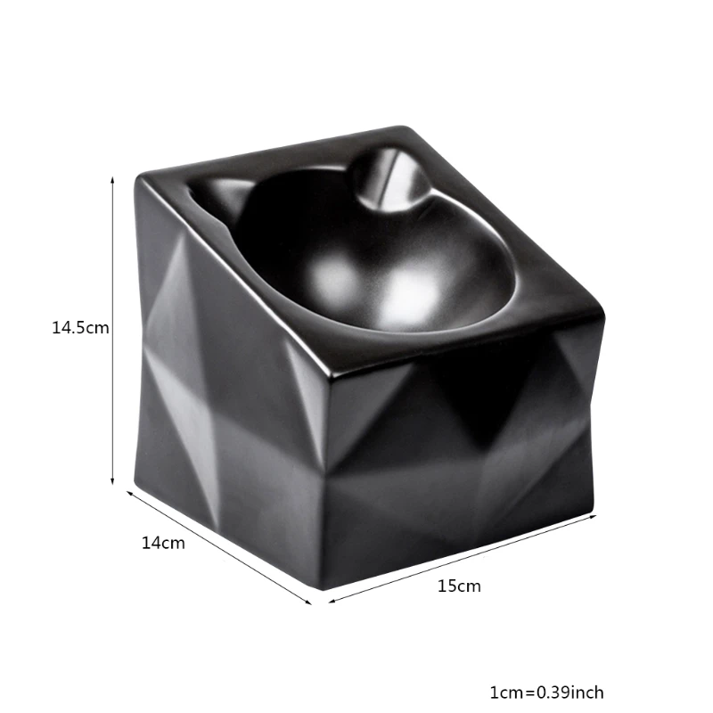 

Sizes Non-slip Ceramic Cat Bowl with Mat Cervical Protect Pet Food Drinking Bowls Ceramic Bowl