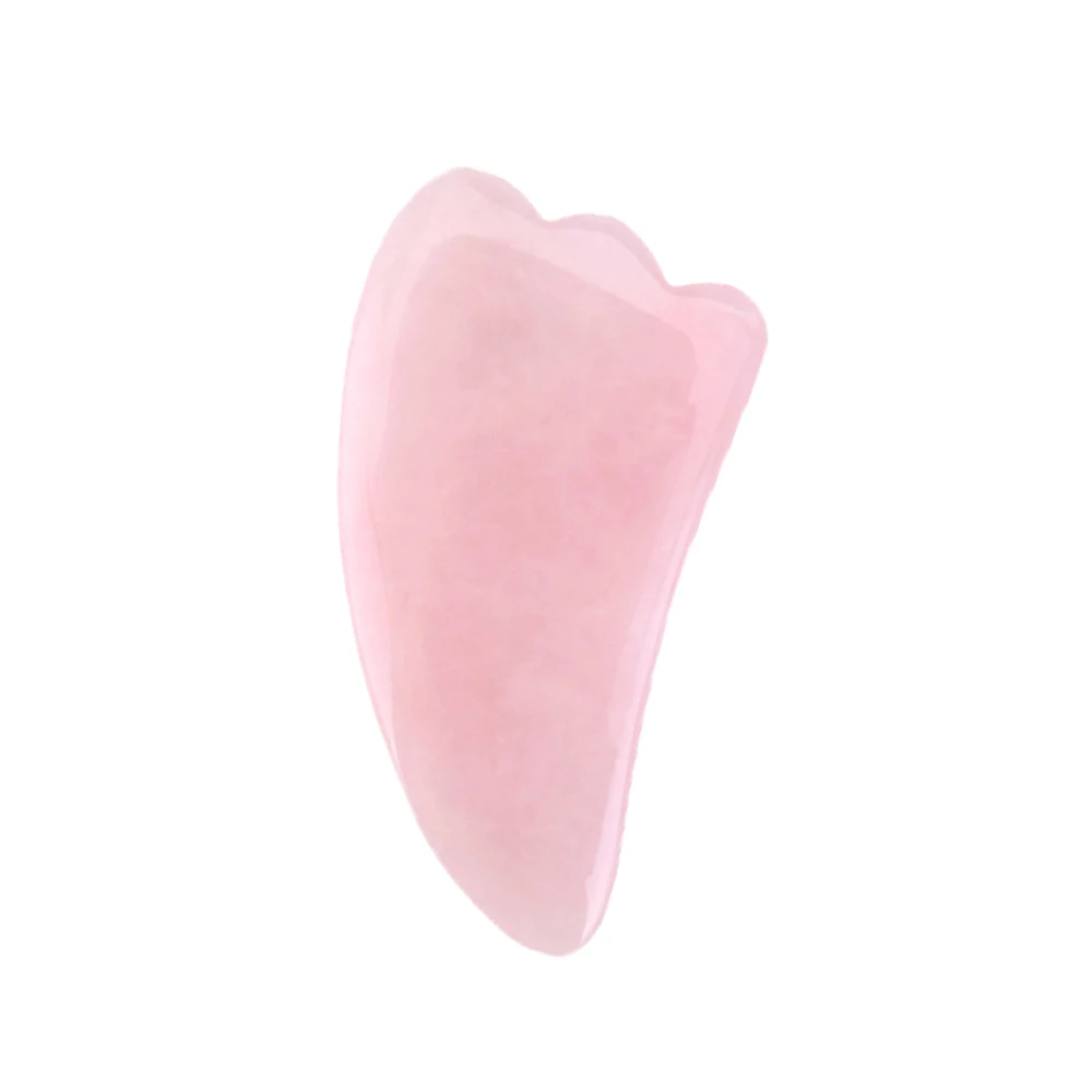 

Natural Jade Gua sha Stone Board Massage Rose Quartz Guasha Plate Jade Face Massager Scrapers Tools For Face Neck Back BodyTool