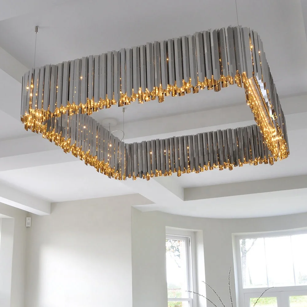 Высокое качество Современная нержавеющая сталь внутреннее освещение роскошная