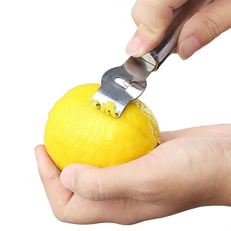 Нож для чистки лимонов терка из нержавеющей стали лимона Zester известь апельсин