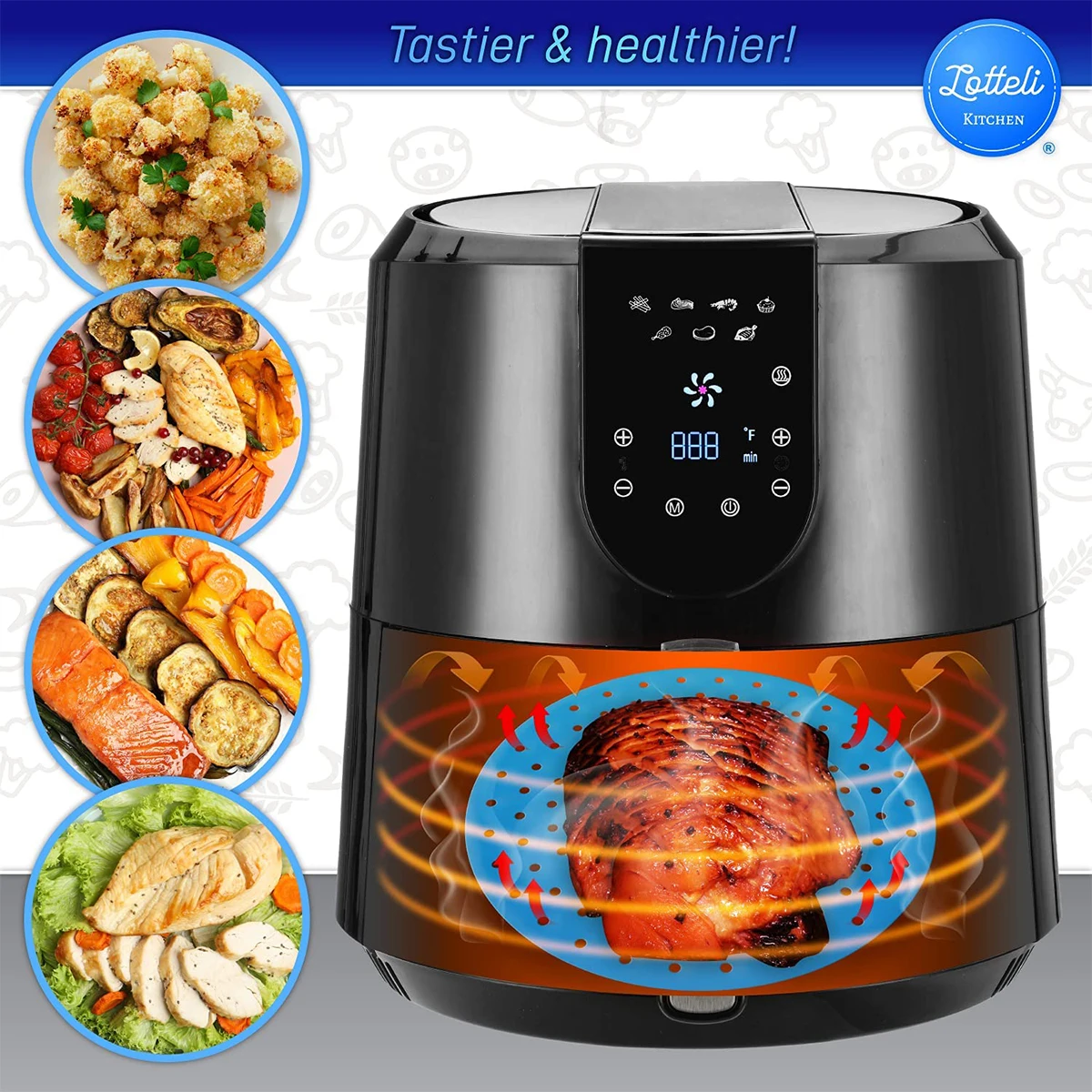 Силиконовая подкладка для фритюрницы 7 5/8/8 5/9 дюйма квадратная круглая