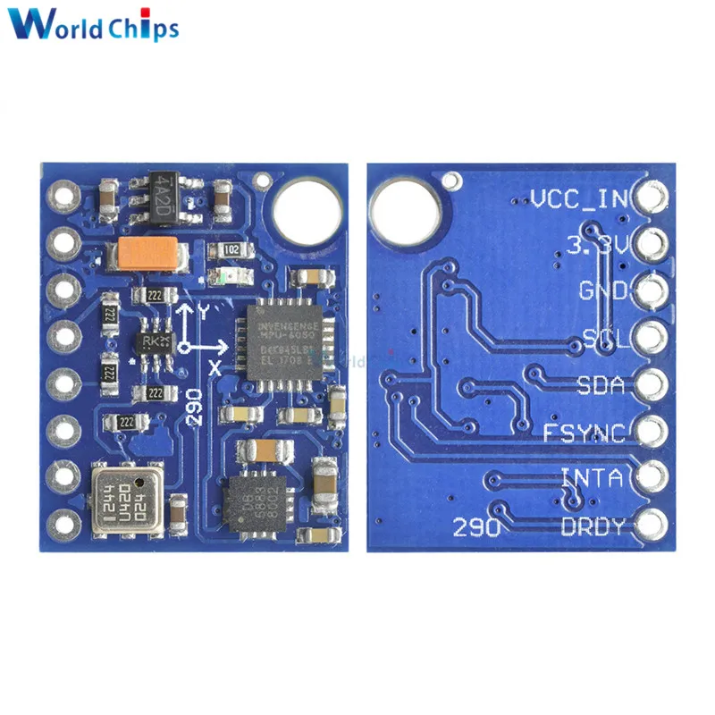 Φ 10DOF модуль MPU6050 HMC5883L BMP180 GY87 платы датчика мощность 5 В для Arduino высокая