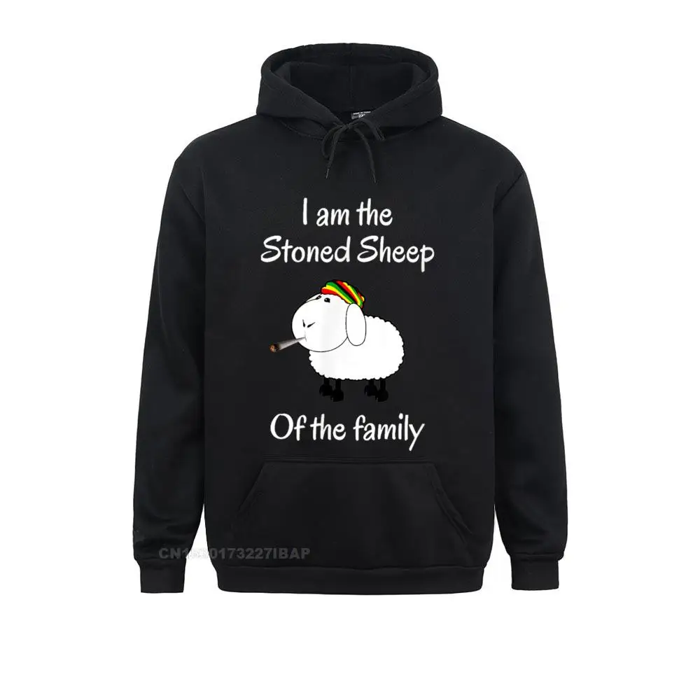

I am the stoned sheep of the family weed stoner Designer Men's Hoodies Beach Sweatshirts Long Sleeve Camisa Hoods