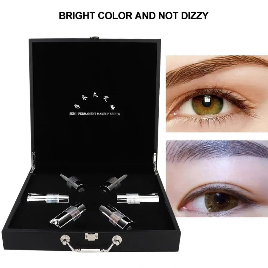 90 мл Перманентный макияж пигменты тату чернила набор для бровей губ