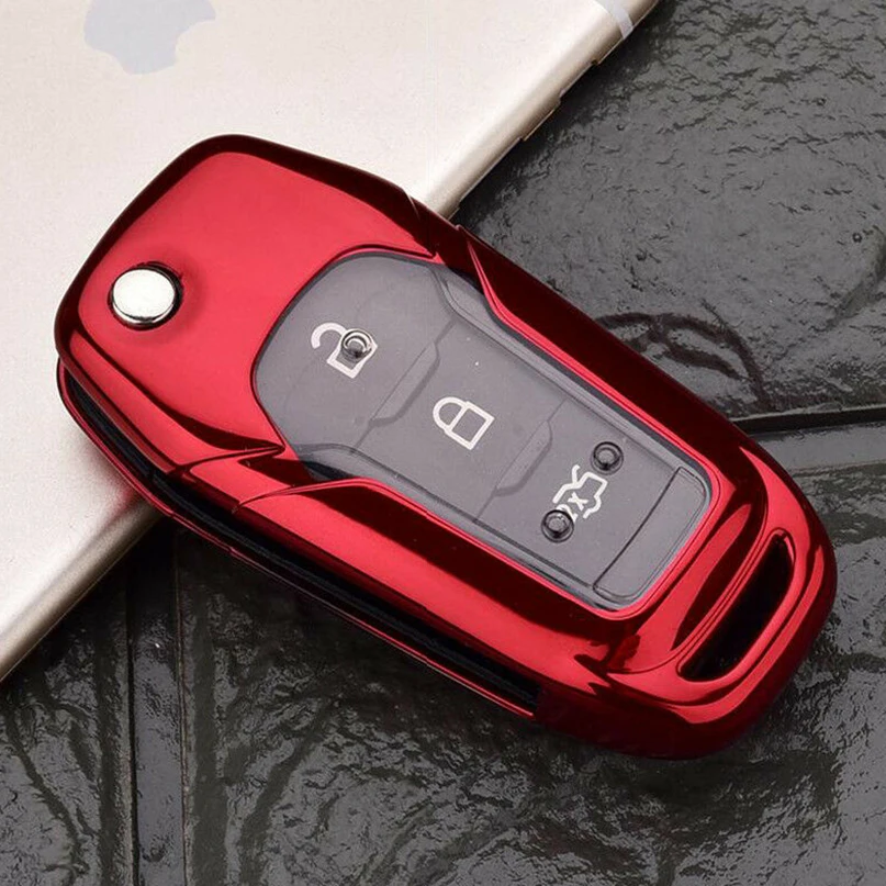 Модный ТПУ полный SealedCar ключ чехол для Ford складной эскорт Everest Mondeo