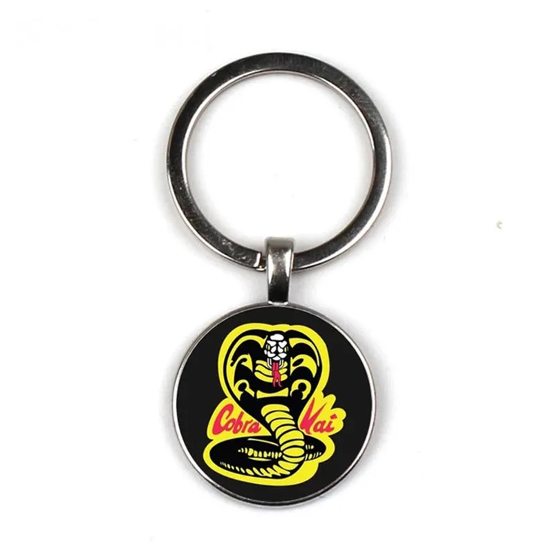 

Cobra Glass Time Gemstone Keychain Key Jewelry DIY Custom Photo Personalized Gift, Keychain Gift For Men