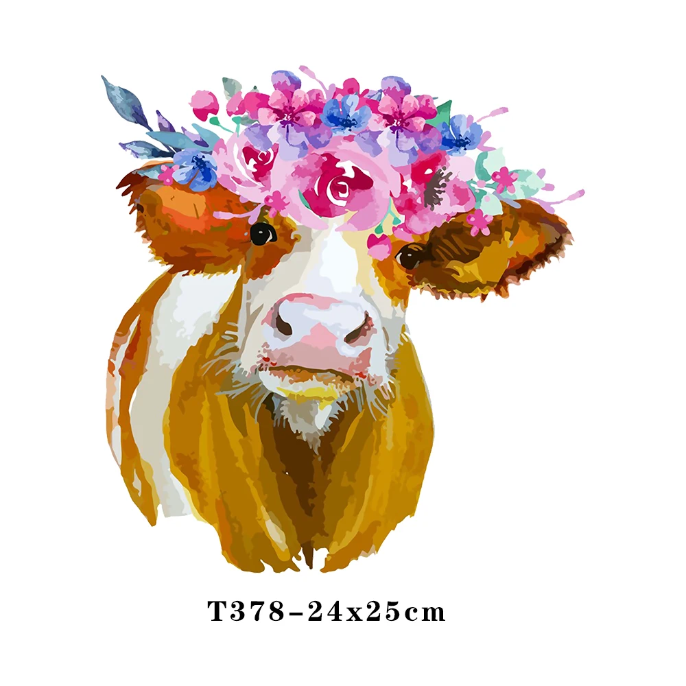 Термонаклейка сделай сам с изображением мультяшных животных нашивка для одежды