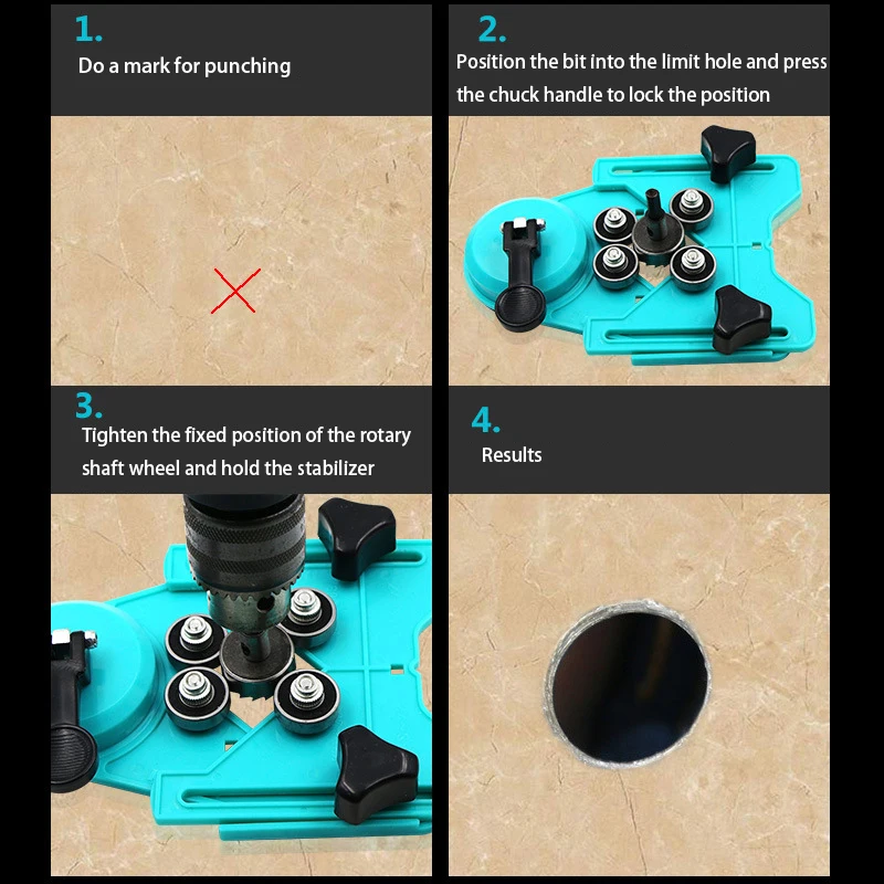 Новое регулируемое алмазное сверло 4 83 мм для плитки стекла кольцевая пила