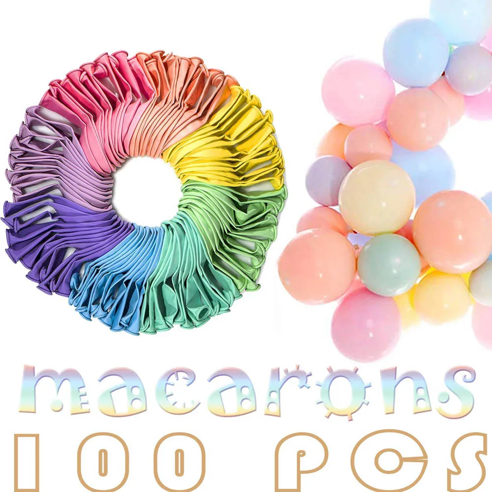 100 Pcs of 12 inch latex balloon crayons candy macaron balloon wedding birthday party decoration baby shower decoration air ball