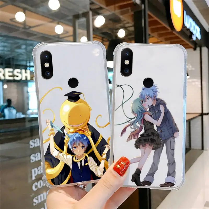 

Assassination Classroom Phone Case Transparent For Xiaomi CC 9 11 MAX3 Mix3 MIX2 6X 8 5x 10S 11 10 X SE lite Pro