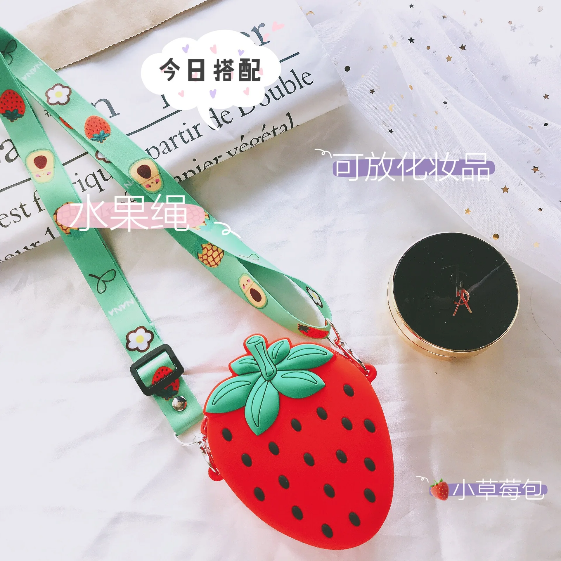 Детский кошелек авокадо из силикагеля ананаса клубники 2019|Кошельки и бумажники| |