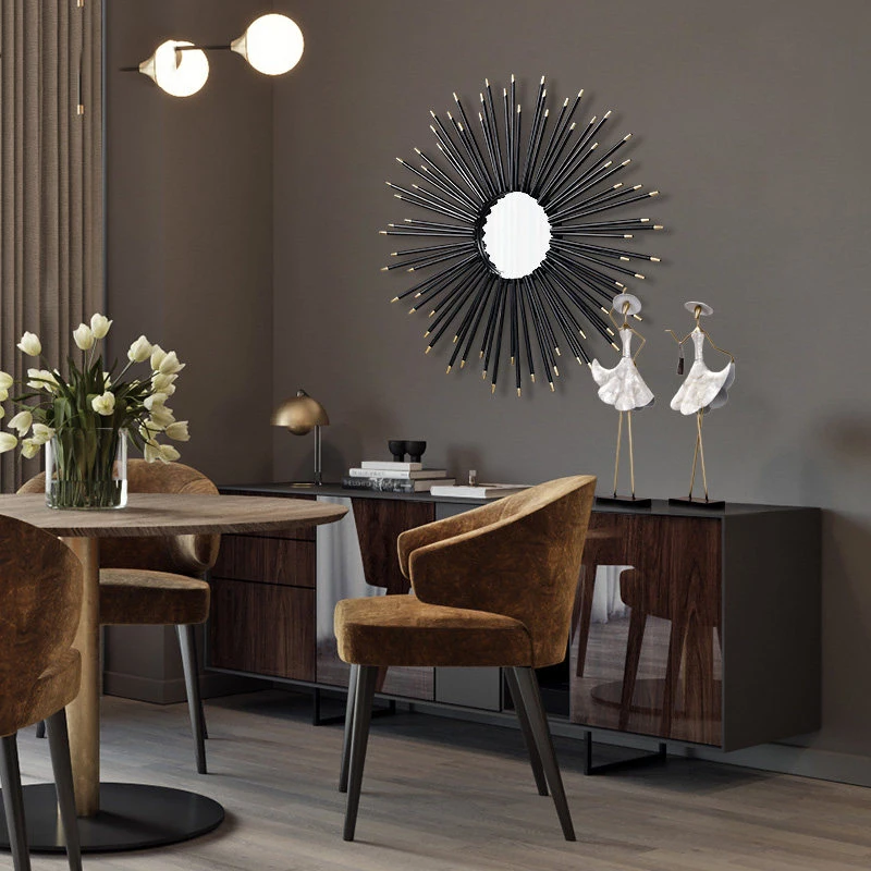 Роскошное Кованое железо в европейском стиле декоративное зеркало настенное