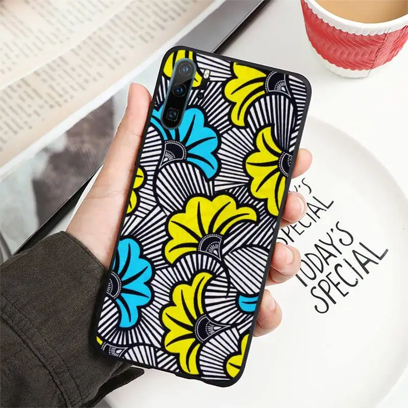 

African Wax Fabic Phone Case For Huawei P9 P10 P20 P30 Pro Lite smart Mate 10 Lite 20 Y5 Y6 Y7 2018 2019