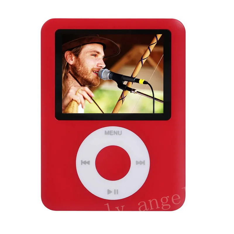 red ZGPAX 4 ГБ 8 ГБ 16 ГБ 32 ГБ тонкий 1," lcd 3th MP3 MP4 плеер mp3 плеер, Музыка Видео, Фото просмотра, электронная книга - Цвет: red