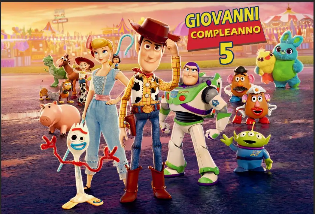 7x5FT New Toy Story RV Park Woody Jessie DIY Custom Photo Studio Backdrop Background Vinyl 220cm X 150cm | Электроника