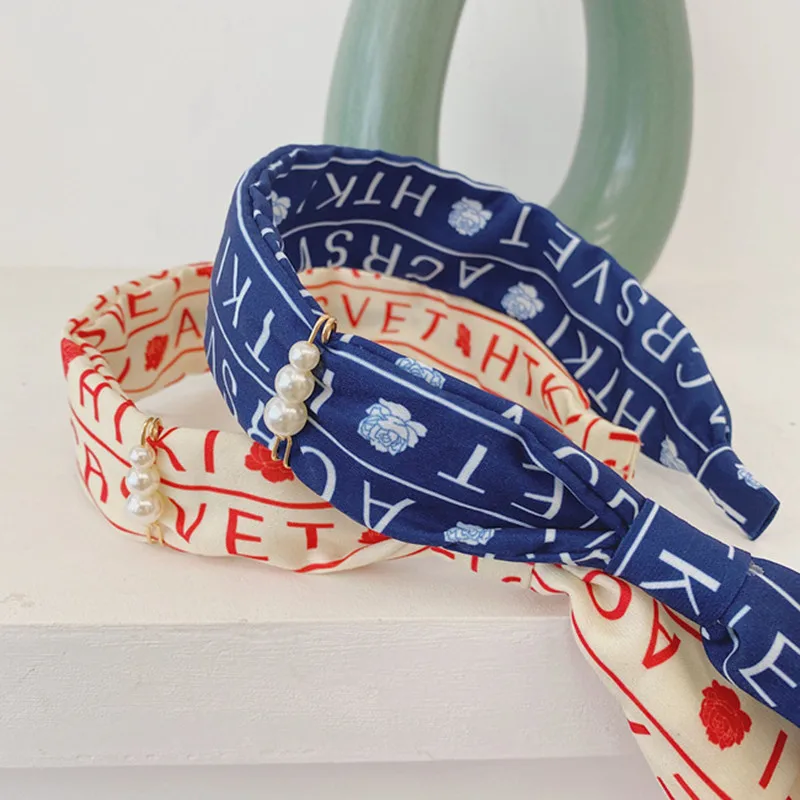 Повязка на голову с надписью модные аксессуары для волос Женская повязка бантом