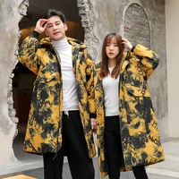 brand top quality 90 white duck down for men down jacket winter warm casual camouflage hood down coat couple down jacket