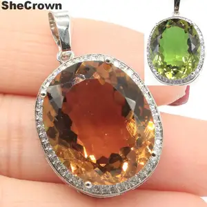 Комплект ювелирных изделий из серебра и шпинели, 34 х21 мм