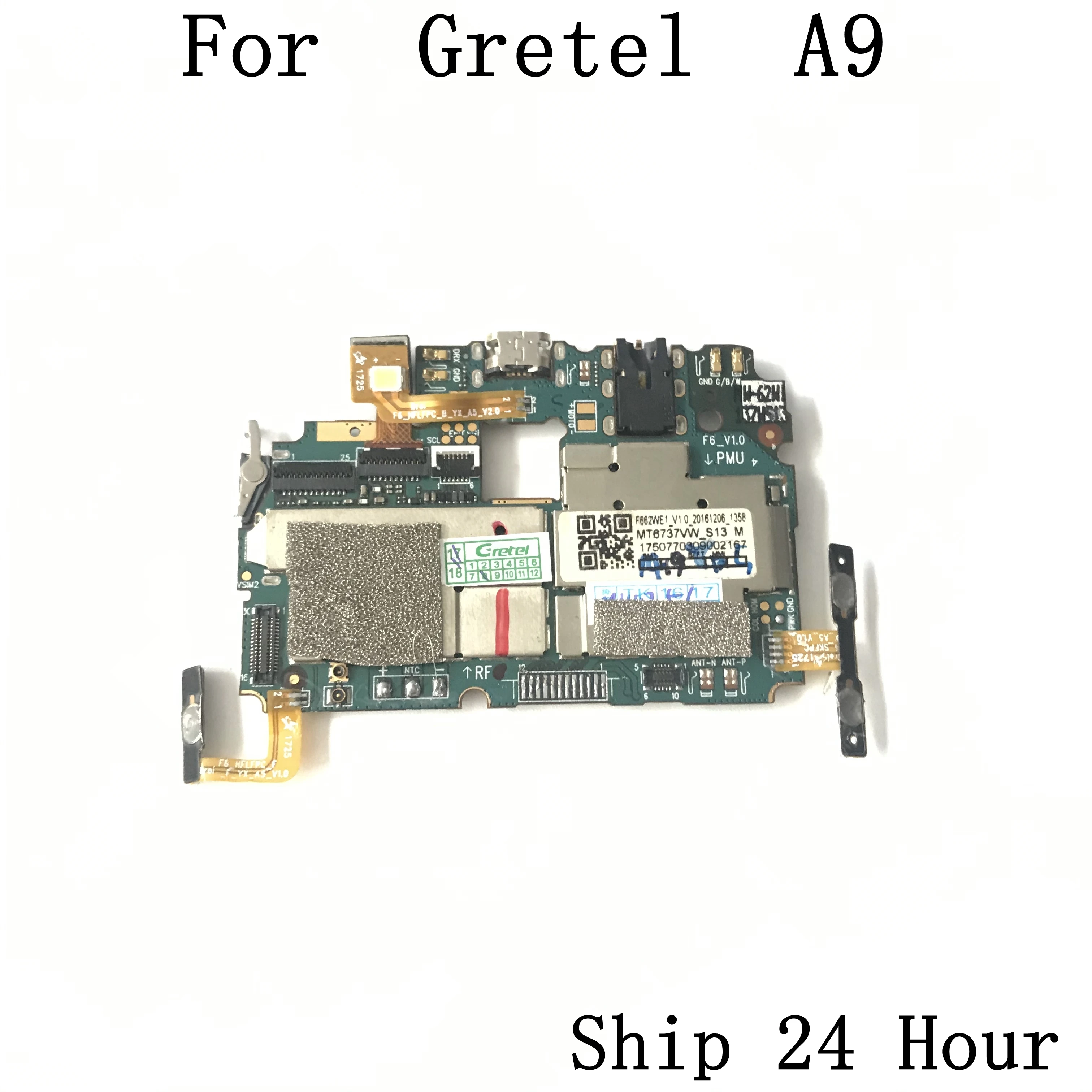 Gretel A9 Mainboard 2G RAM+16G ROM Motherboard+Power On Off Button FPC For Gretel A9 Repair Fixing Part Replacement