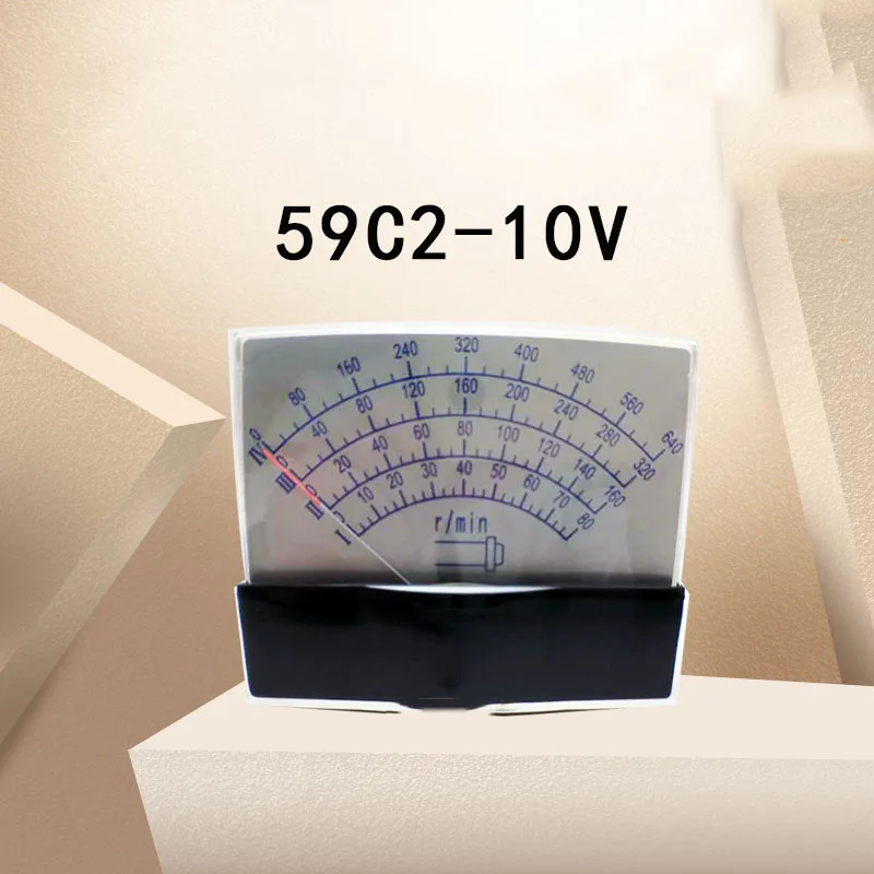 1 шт. указательный тип амперметр вольтметр 59C2-R/мин Постоянный ток 10 в счетчик напряжения постоянного тока Амперметр постоянного тока