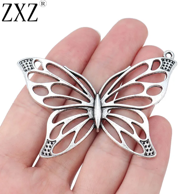 ZXZ 5 шт тибетские серебряные большие подвески бабочки ювелирные изделия