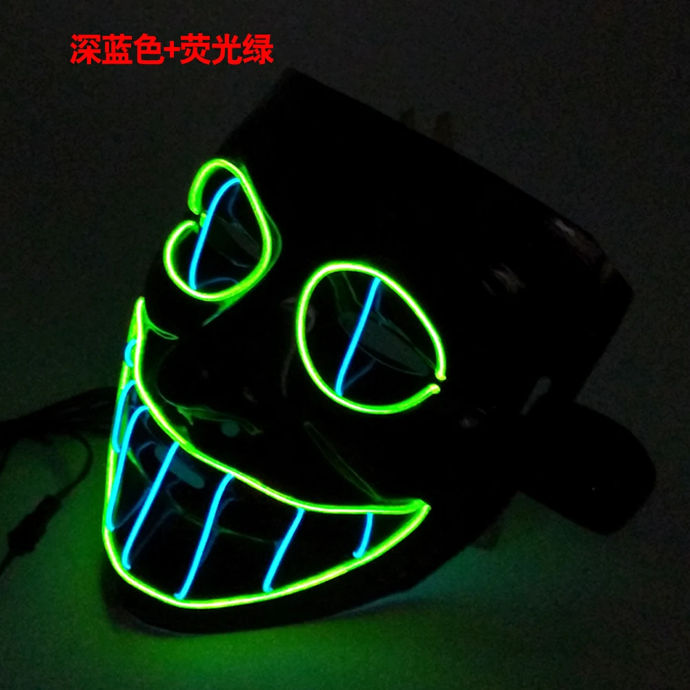 Светодиодная маска для Хэллоуина V клоун злая вечеринок и маскарадов маски