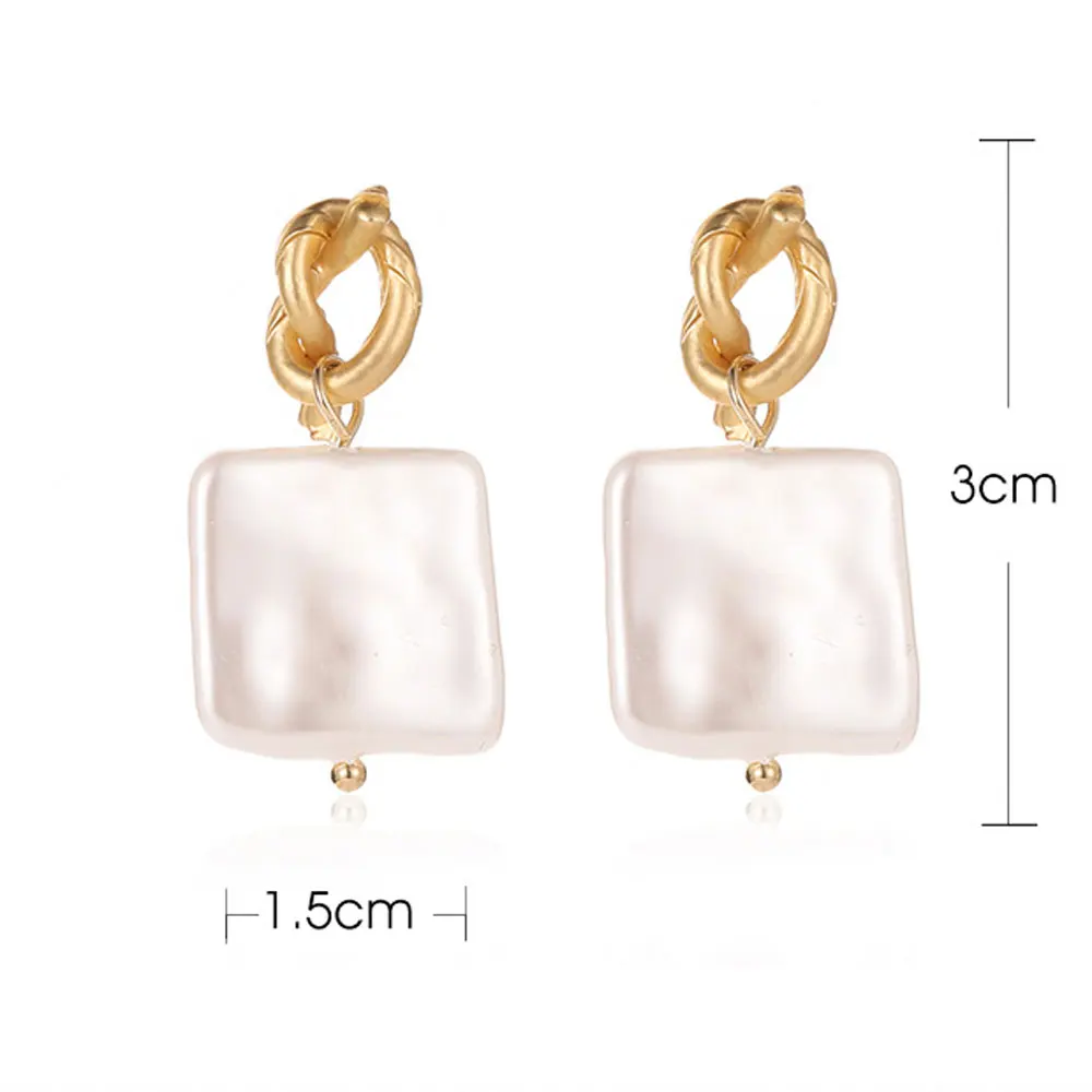 Серьги в Корейском стиле с искусственным жемчугом Винтажные висячие серьги бохо