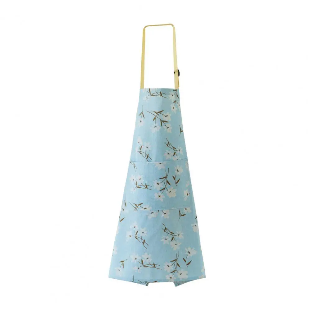 

Kitchen Apron Hanging Design Wear-resistant Cotton Women Home Apron for Kitchen