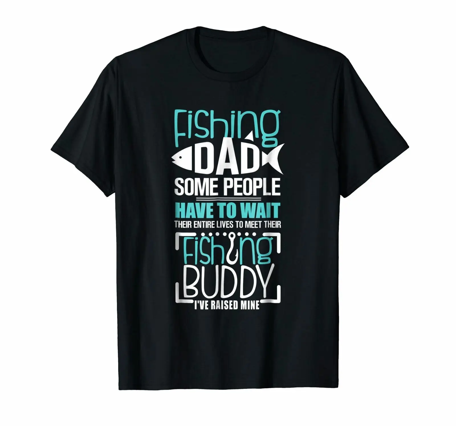

Fishings Dad Funny Father Kid Matching T-Shirt 100% Cotton O-Neck Short Sleeve men's T Shirt
