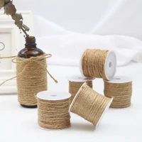 5 15m household natural jute rope roll party hemp rope wedding gift wrapping rope flower shop craft line craft decorations