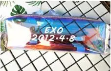 EXO Kpop чехол для карандашей GOT7 TWICE EXO Seventeen разноцветный Радужный лазерный чехол для карандашей ПВХ сумка для канцелярских принадлежностей Милая коробка для карандашей - Цвет: EXO