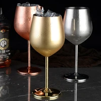520260ml stainless steel red wine goblets home party bar champagne juice drink cocktail drinking cup barware kitchen tools