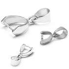 Застежки-крючки для изготовления ювелирных изделий, позолоченныесеребряные, с родиевым покрытием, 6x15 мм, 20 шт.лот