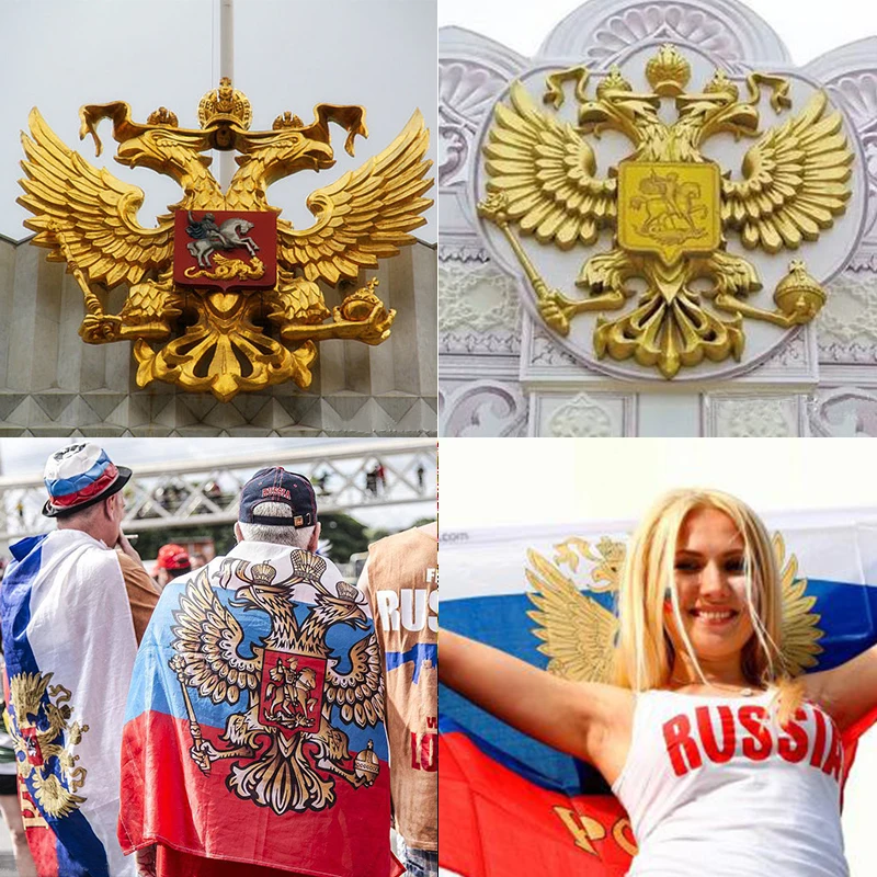RU двуглавая медаль с орлом Национальная эмблема cockade hat значок булавка CCCP СССР