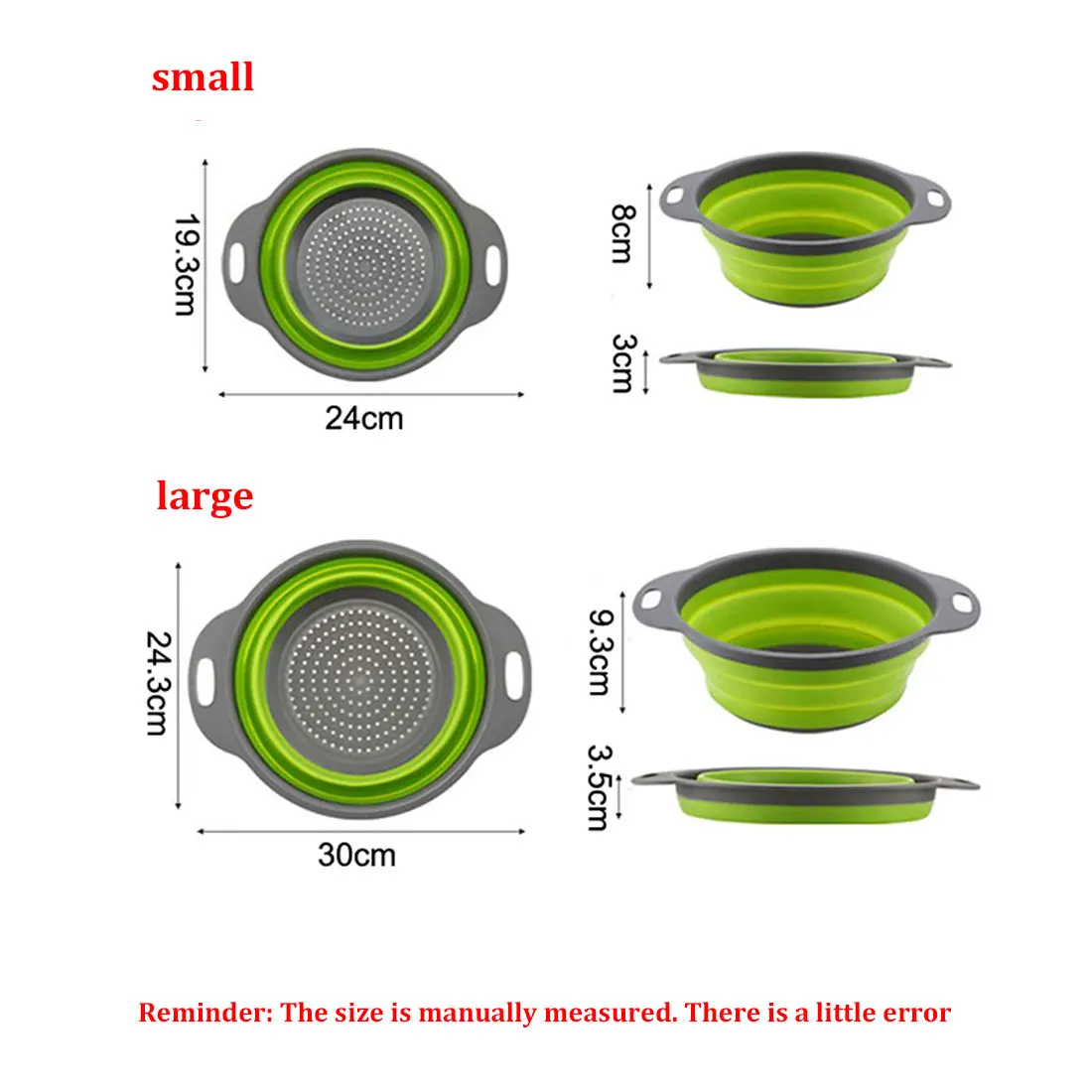 

Silicone Folding Drain Basket Creative Retractable Silicone Fruit Vegetable Colander Kitchen Storage Gadgets