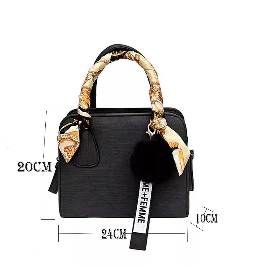 Женская сумка через плечо LANLOU однотонная мессенджер из искусственной кожи с