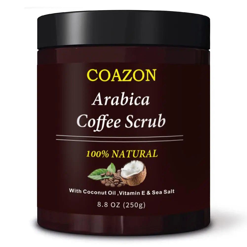 

250g Coffee Scrub Body Scrub Cream Facial Dead Sea Salt For Exfoliating Whitening Moisturizing Anti Cellulite Treatment Acne