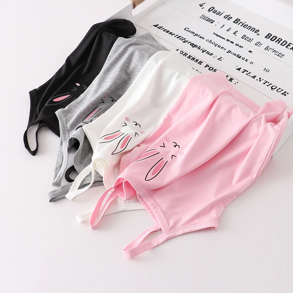 

Summer Vest Undershirts-Tops Teenager-Tanks Kids Sleeveless Camisole For Girls