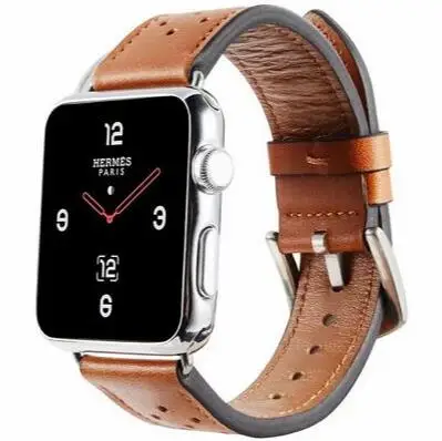 Новинка натуральная кожа ремешок для наручных часов Apple watch 42 мм 38 40 44 Iwatch серии