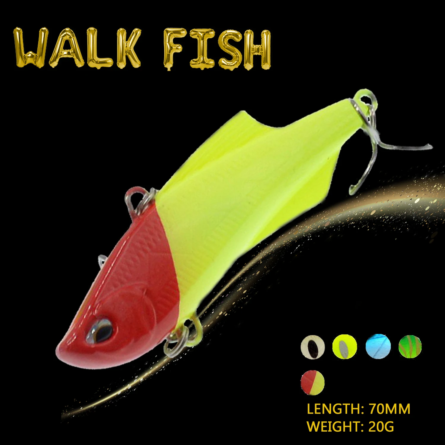 

WALK FISH вибрирующие рыболовные приманки, 70 мм/20 г, воблеры, тонущие рыболовные приманки, зимние искусственные приманки жесткие рыболовные при...