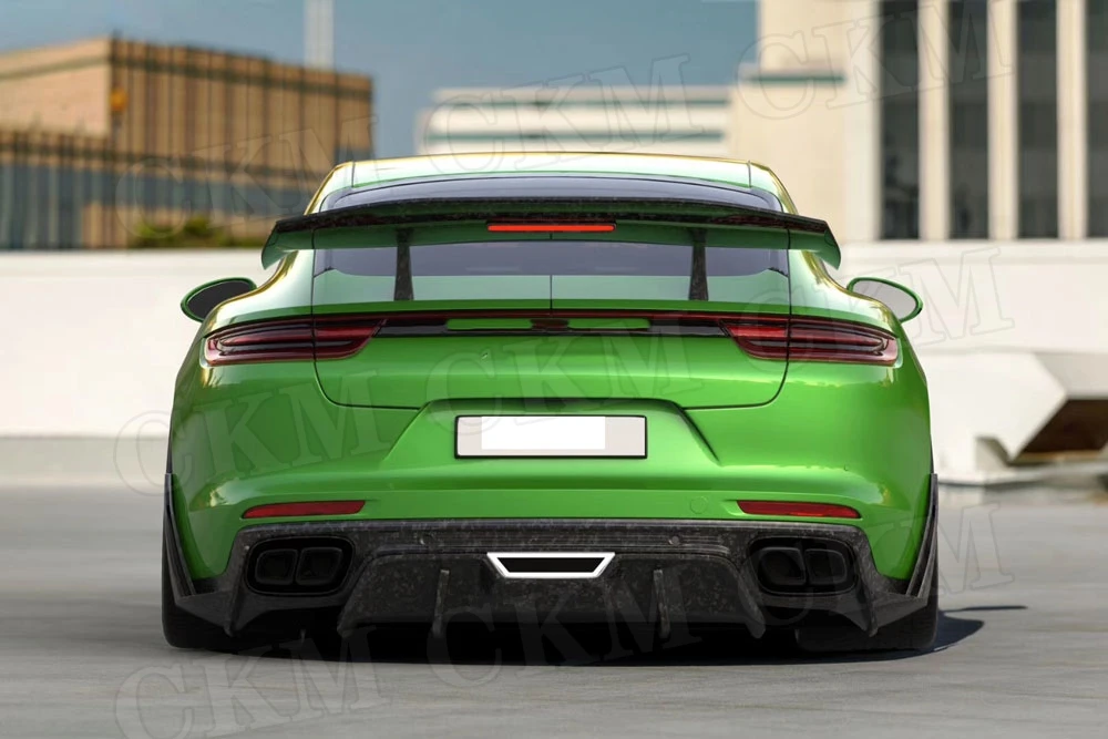 Для Porsche Panamera 971- сухой карбоновый комплект для тела Передние Губы разветвители боковые юбки задний бампер диффузор задний спойлер
