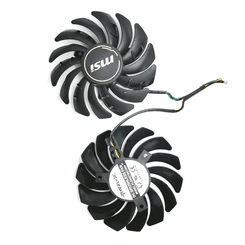 Вентилятор охлаждения PLD09210S12HH GTX 1050 Ti для видеокарты MSI GeForce 1050Ti GAMING 4G GTX1050 hzdo 1