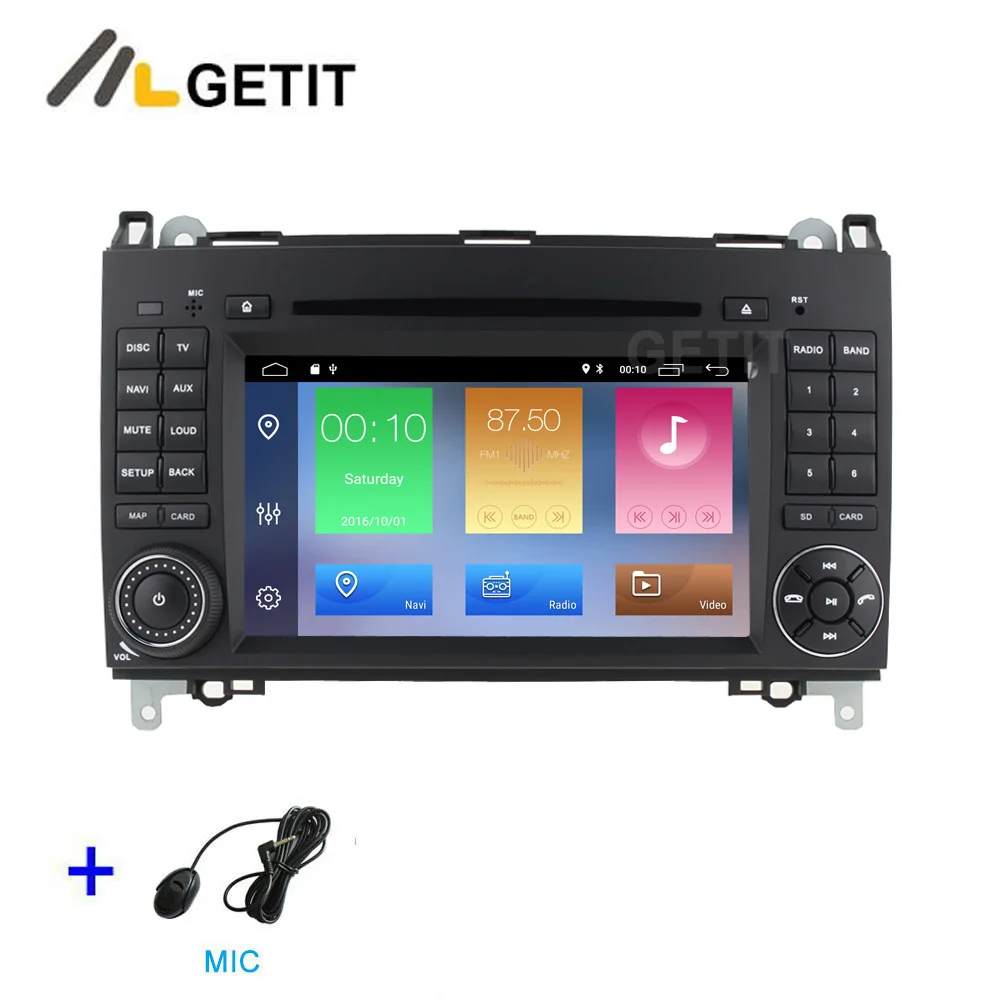 DSP Android 9,0 автомобильный DVD мультимедиа радио gps для Mercedes Benz B200 W169 W245 Viano Vito W639 Sprinter W906 - Цвет: DSP 2G-RAM 16G-ROM