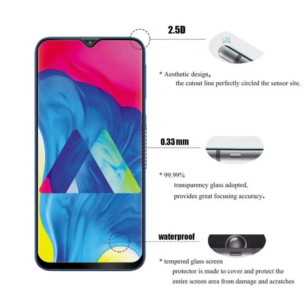 Защитный чехол из закаленного стекла 2.5D 9H для VIVO V17 Neo защитная пленка Fornt